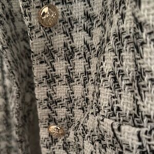 Women's Black and White Houndstooth Jacket